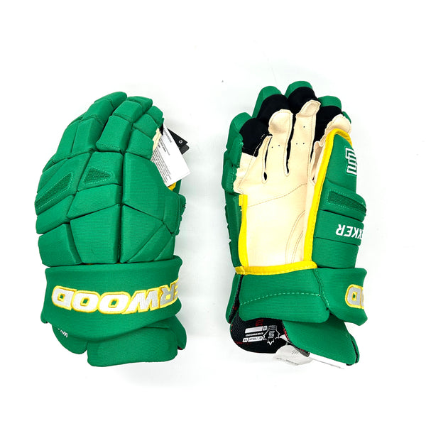 Sherwood Rekker Legend Pro - NHL Pro Stock Glove - Pro Palm - Minnesota Wild (Green/Yellow)