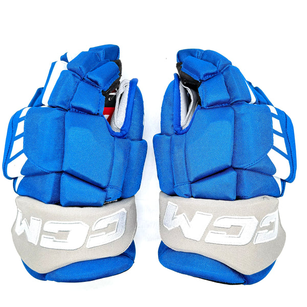 CCM HGJSCHLPP - OHL Pro Stock Glove (Blue/Grey/White)