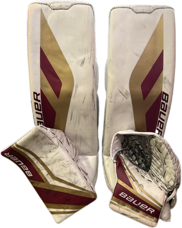 Bauer Supreme Mach - Used Pro Stock Full Set (White/Maroon/Gold)