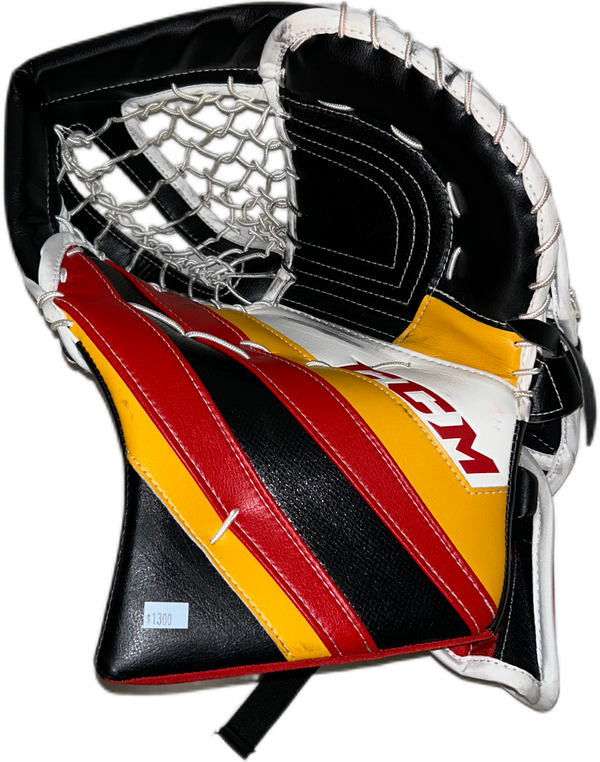 CCM Extreme Flex 5 - Used Pro Stock Goalie Full Set (White/Black/Red/Yellow)