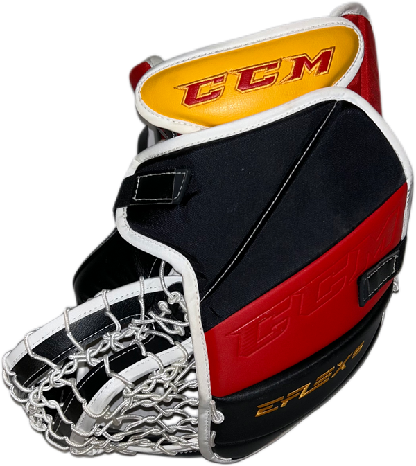 CCM Extreme Flex 5 - Used Pro Stock Goalie Full Set (White/Black/Red/Yellow)