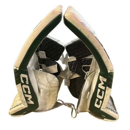 CCM Extreme Flex 6 - Used Pro Stock Pads (White/Green/Black)