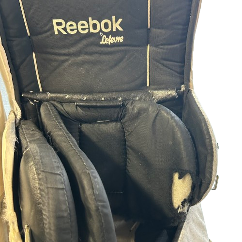 Reebok Premier Series III - Used Pro Stock Goalie Pads (White/Green/Yellow)