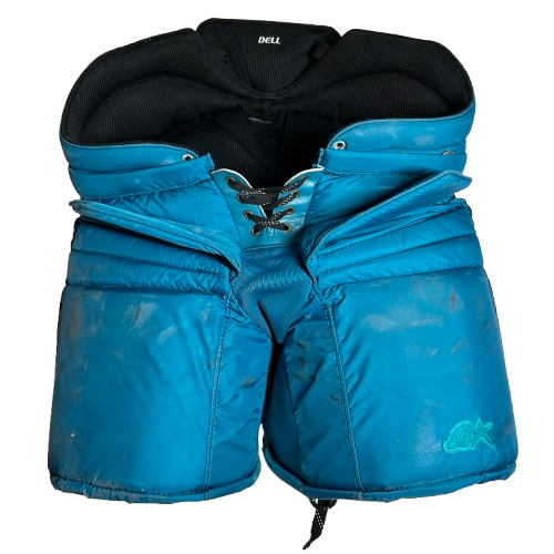 Brian's Pro Custom - Used Pro Stock Goalie Pants - Aaron Dell (Teal/White/Black)