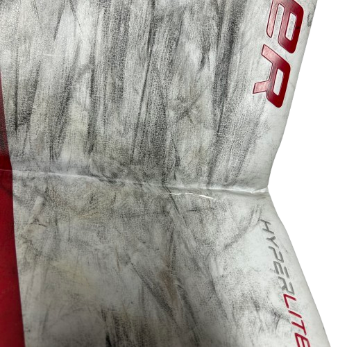 Bauer Vapor Hyperlite - Used Pro Stock Goalie Pads (White/Red)