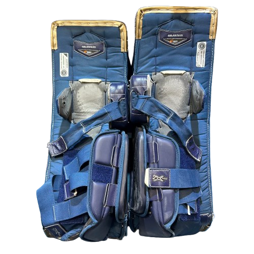 Bauer Vapor 2X Pro - Used Pro Stock Goalie Pads (Navy/Gold/White)