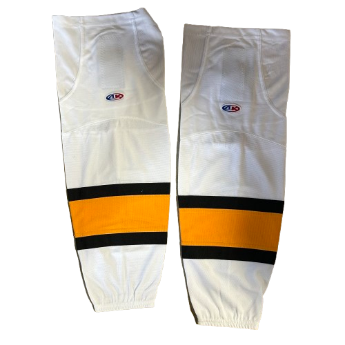 OHL - Athletic Knit Hockey Socks (White/Black/Yellow)