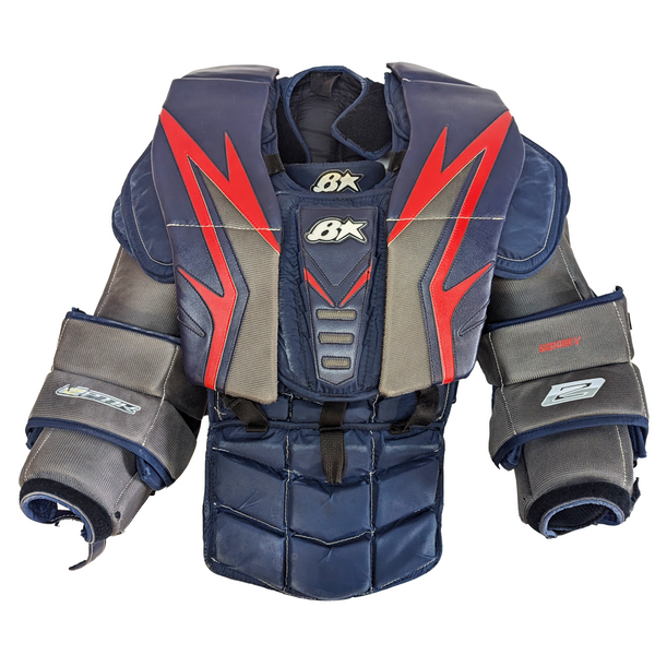 Brians Optik 2 - Used Pro Stock Goalie Chest Protector (Navy/Red)