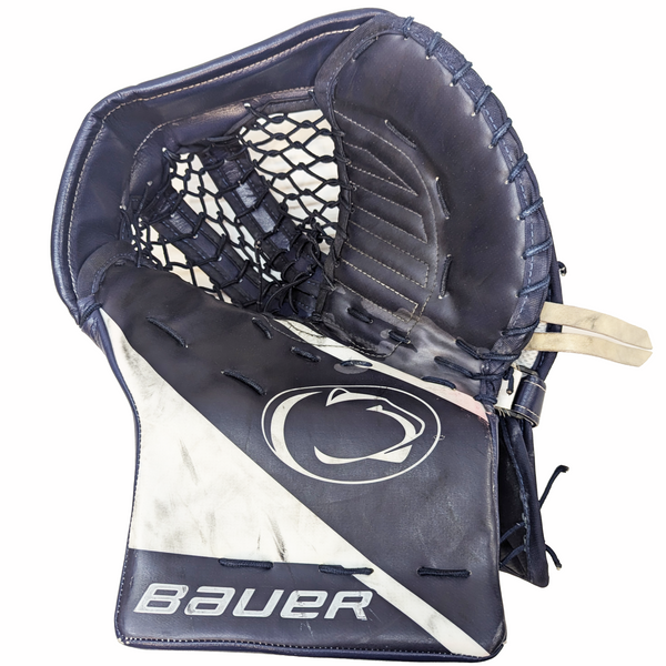 Bauer Vapor Hyperlite - Used Pro Stock Goalie Glove (Navy/White)