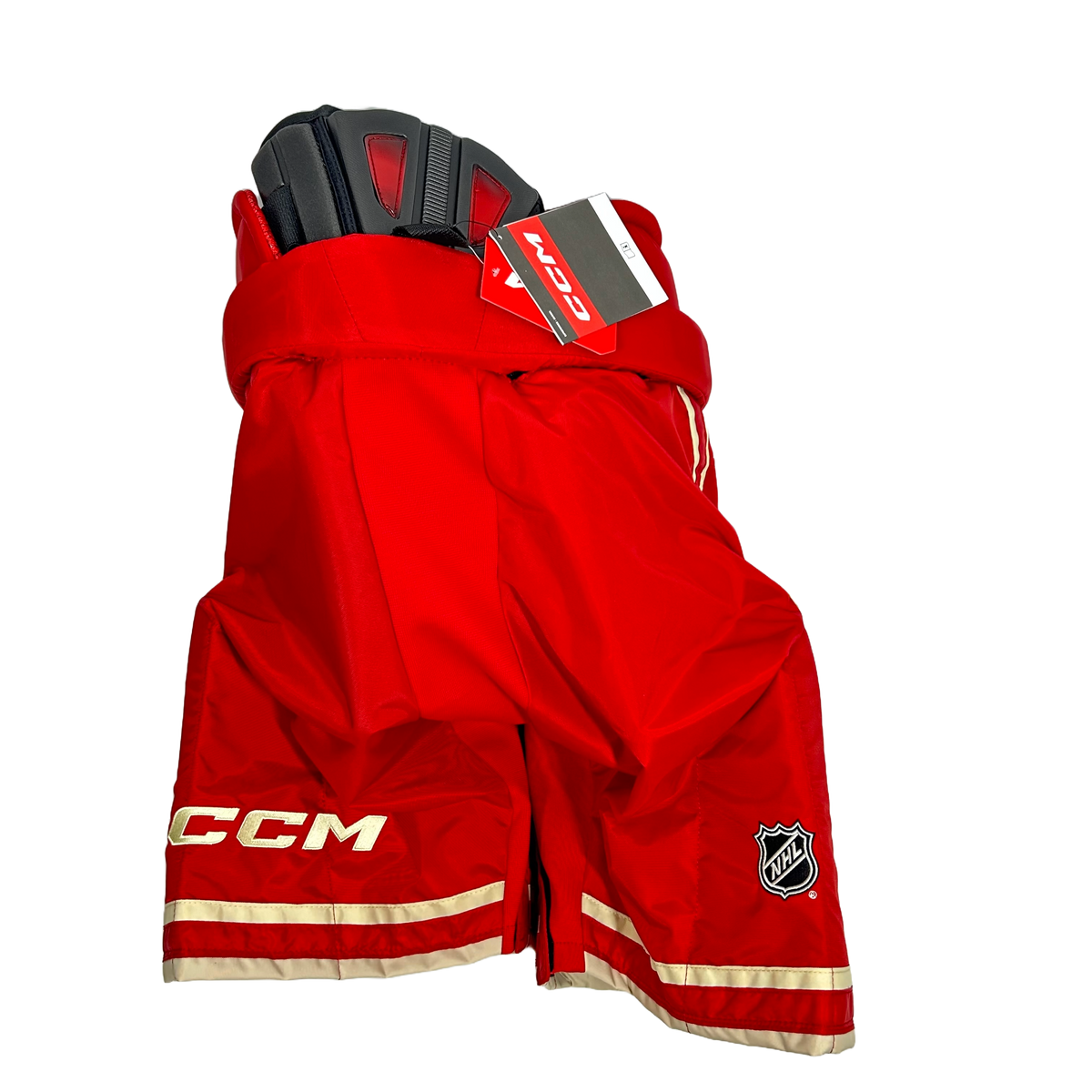 CCM HP45 - NHL Pro Stock Hockey Pants - Calgary Flames (Red/White ...