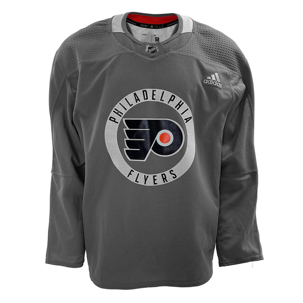 NHL - Philadelphia Flyers Used Adidas Practice Jersey (Grey)