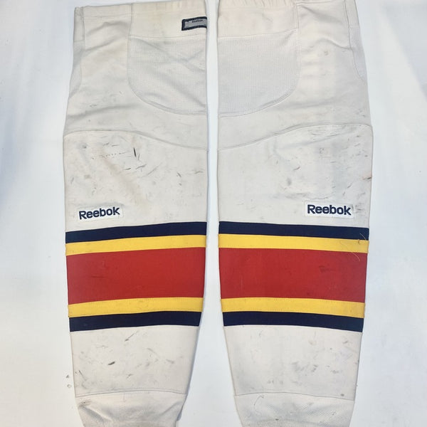 OHL - Used Reebok Hockey Socks (White/Red/Navy/Yellow)