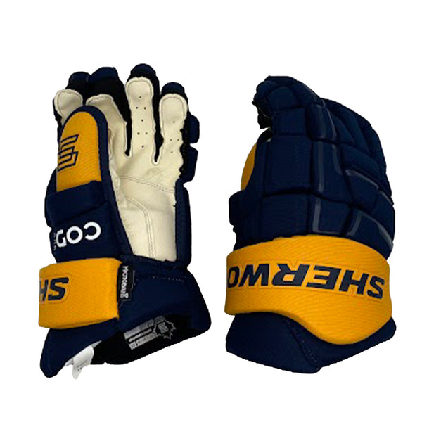 Sherwood Code Encrypt 1 - Team Stock Glove - Nashville Predators (Navy/Yellow)