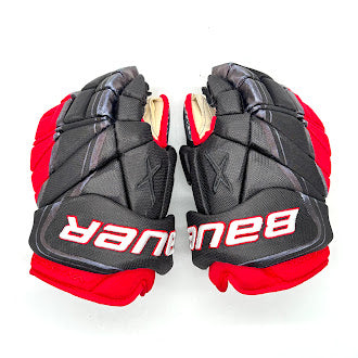 Used - Bauer Vapor 1X Pro Lite - Pro Stock Hockey Glove - (Black/Red/White)