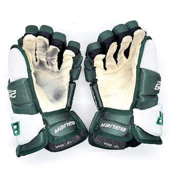 Used - Bauer Supreme 2S Pro -  NCAA Pro Stock Hockey Glove (Green/White)