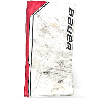 Bauer Supreme Mach - Used Pro Stock Goalie Blocker - (White/Red/Black)