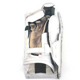 Bauer Vapor Hyperlite 2 - Used Pro Stock Goalie Blocker (White/Grey)