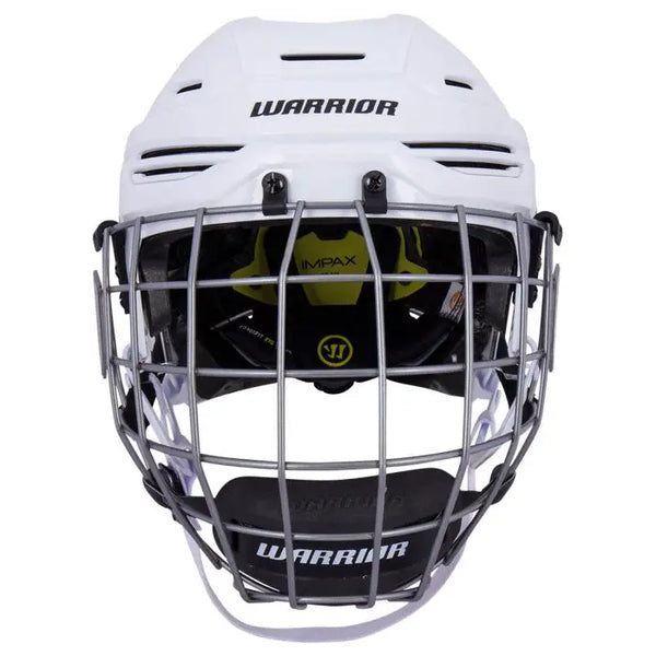 Warrior Alpha One Pro - Hockey Helmet Combo (White)