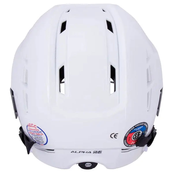 Warrior Alpha One Pro - Hockey Helmet Combo (White)