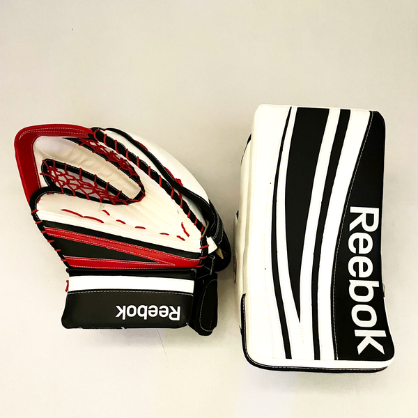 Reebok Premier - New Pro Stock Goalie Glove Set (Black/White/Red)