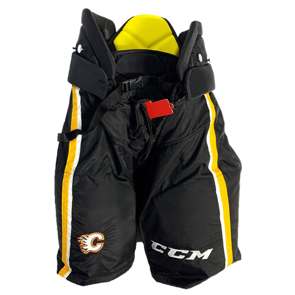 CCM HPTK Pro Stock Hockey Pants - Calgary Flames (NHL) - Black/White/Yellow