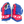 Load image into Gallery viewer, CCM HGPJ - NCAA Pro Stock Gloves (Blue/Red)
