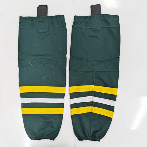 NCAA - Used Hockey Socks (Green/Yellow/White)