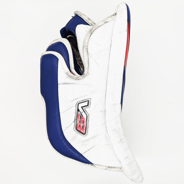 Vaughn Velocity V9 - NCAA Pro Stock Full Goalie Set (White/Blue/Red)